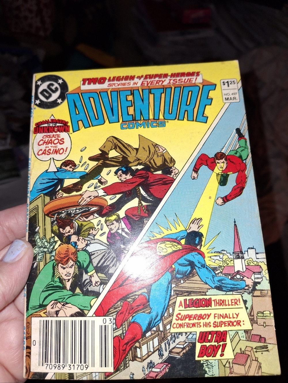 DC Adventure Comics Comic Book - Yellow, Blue & Red Cover